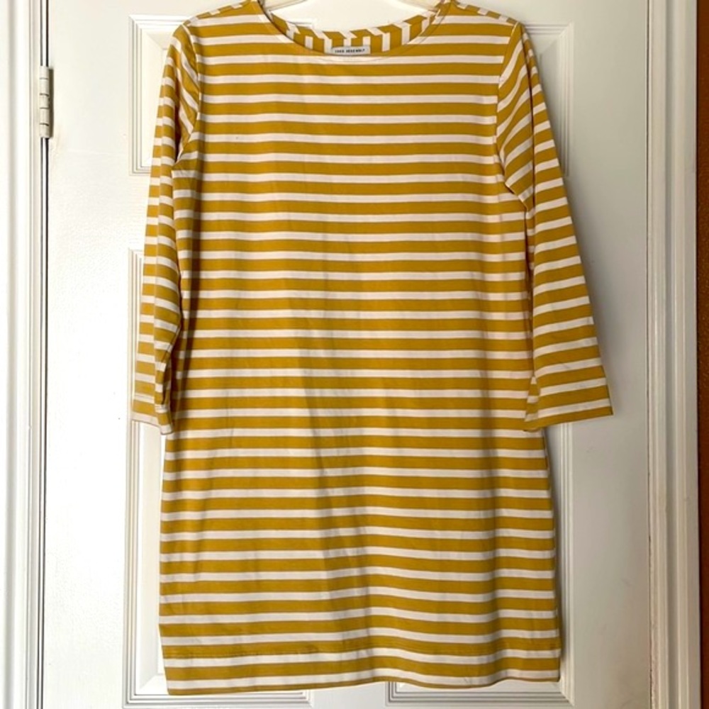 Cute Striped Shirt Dress
